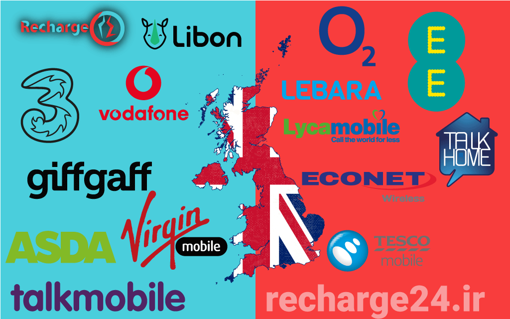 راهنمای جامع اپراتورهای بریتانیا (انگلستان): EE، Vodafone، O2، Three