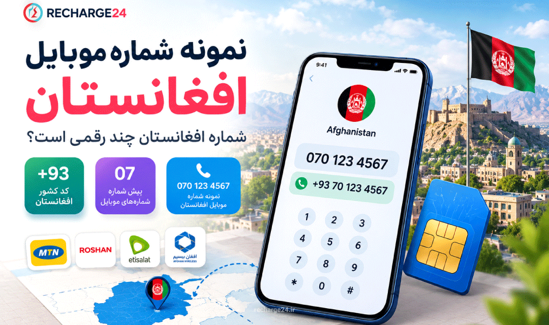 نمونه شماره موبایل افغانستان